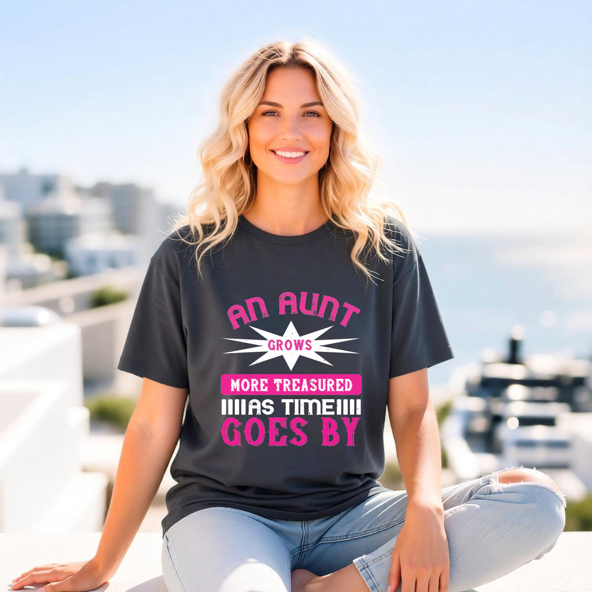 An Aunt T-shirt Mother Day Mama Tee Unisex Comfort Colors Garment-Dyed Cotton h62