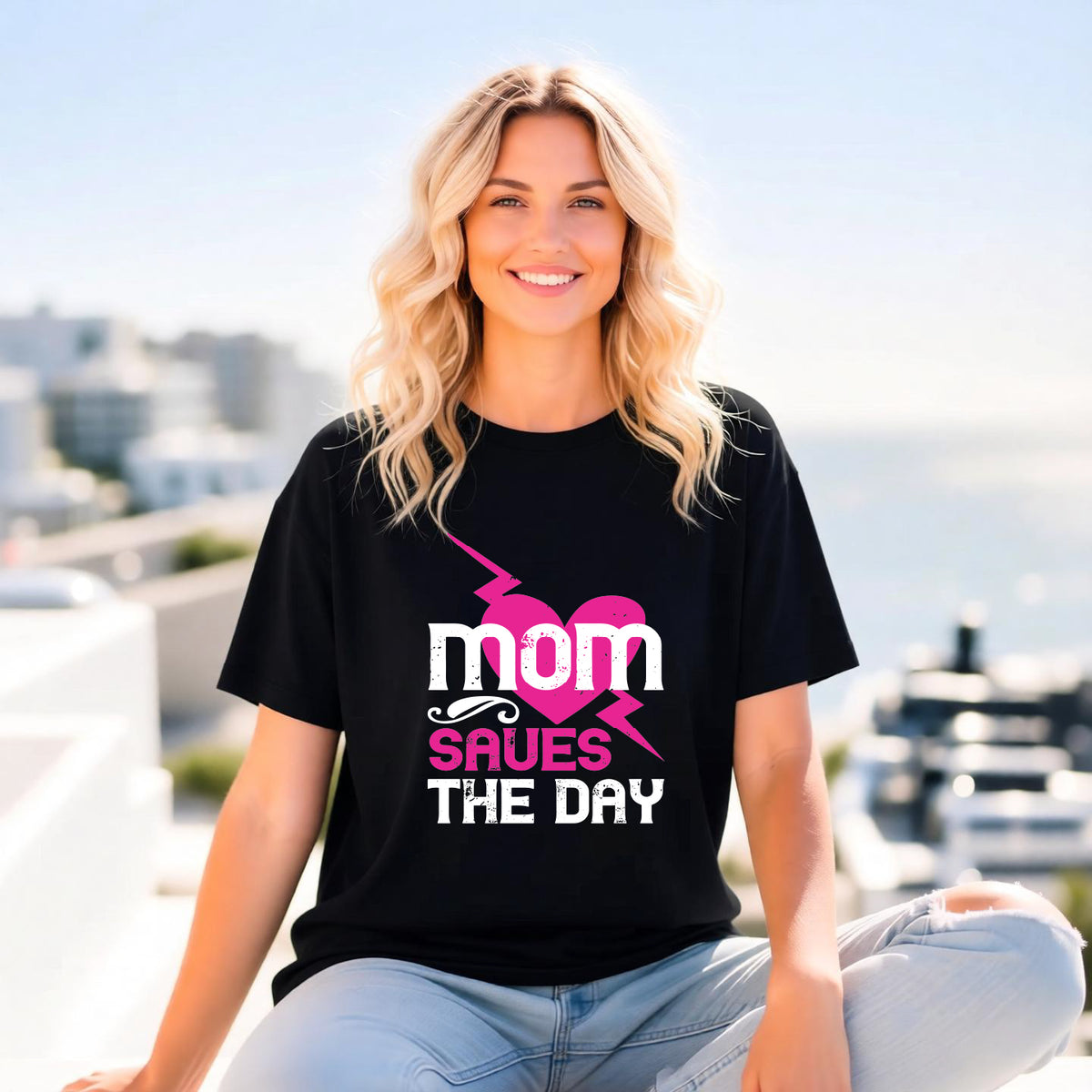 Mom T-shirt Mother Day Mama Tee Unisex Comfort Colors Garment-Dyed Cotton h80