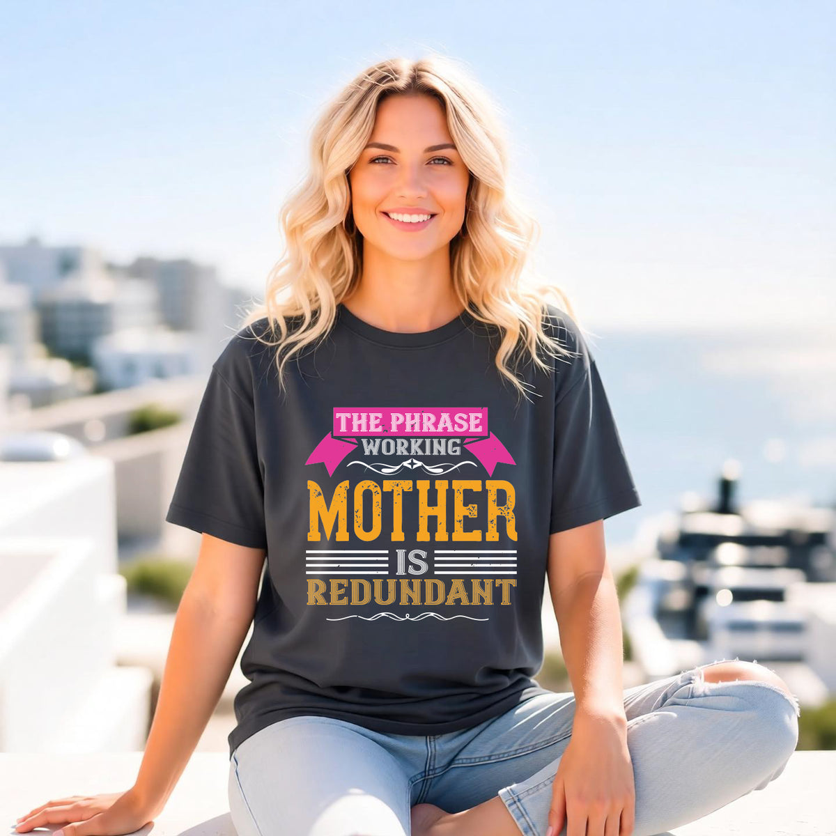 Mom T-shirt Mother Day Mama Tee Unisex Comfort Colors Garment-Dyed Cotton h94