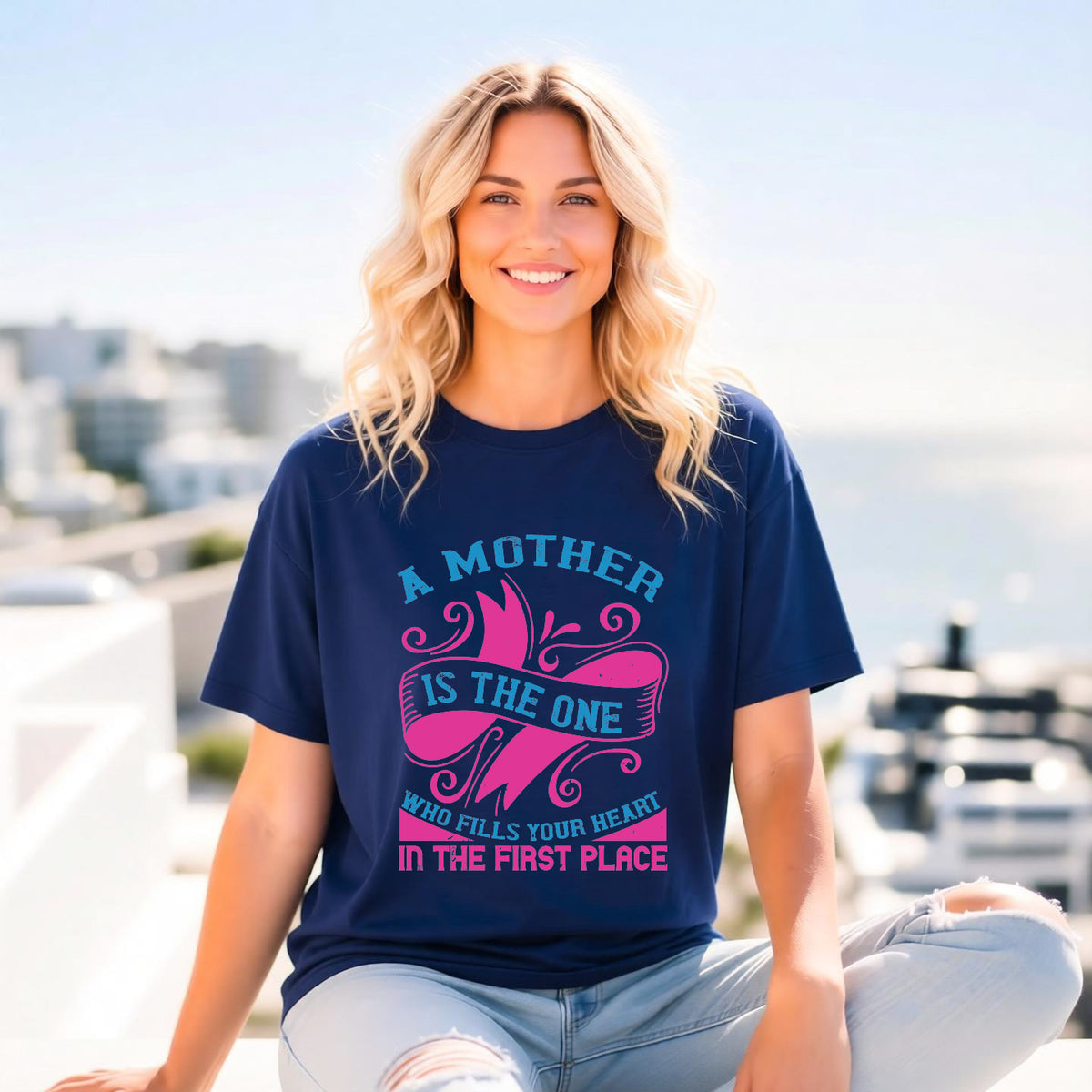 Mom T-shirt Mother Day Mama Tee Unisex Comfort Colors Garment-Dyed Cotton h54
