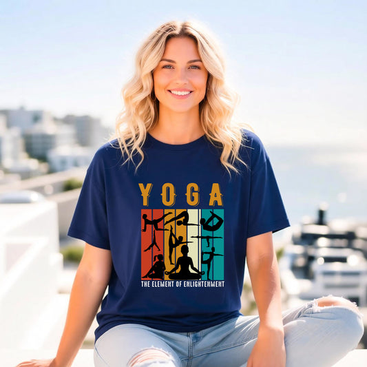 Yoga Lovers Unisex Comfort Colors Garment-Dyed Heavyweight 100 Cotton Art Design T-Shirt w191