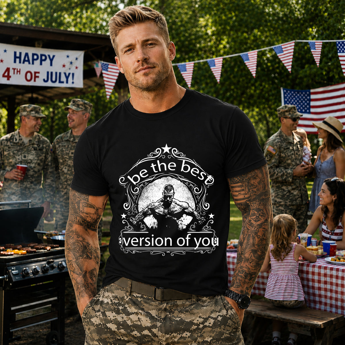Be The Best Version Of You T-Shirt Motivational Fitness Tee