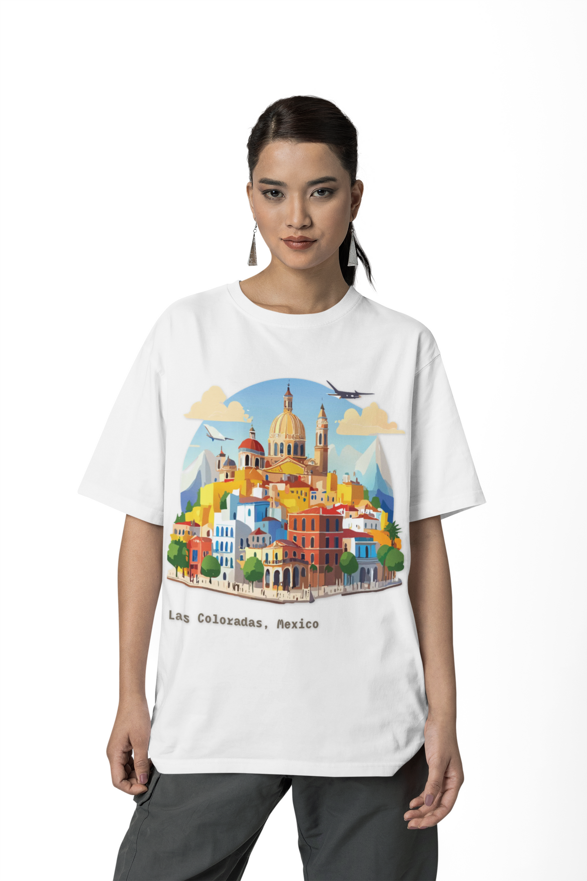 Las Coloradas Mexico Cityscape tee | Travel souvenir tee