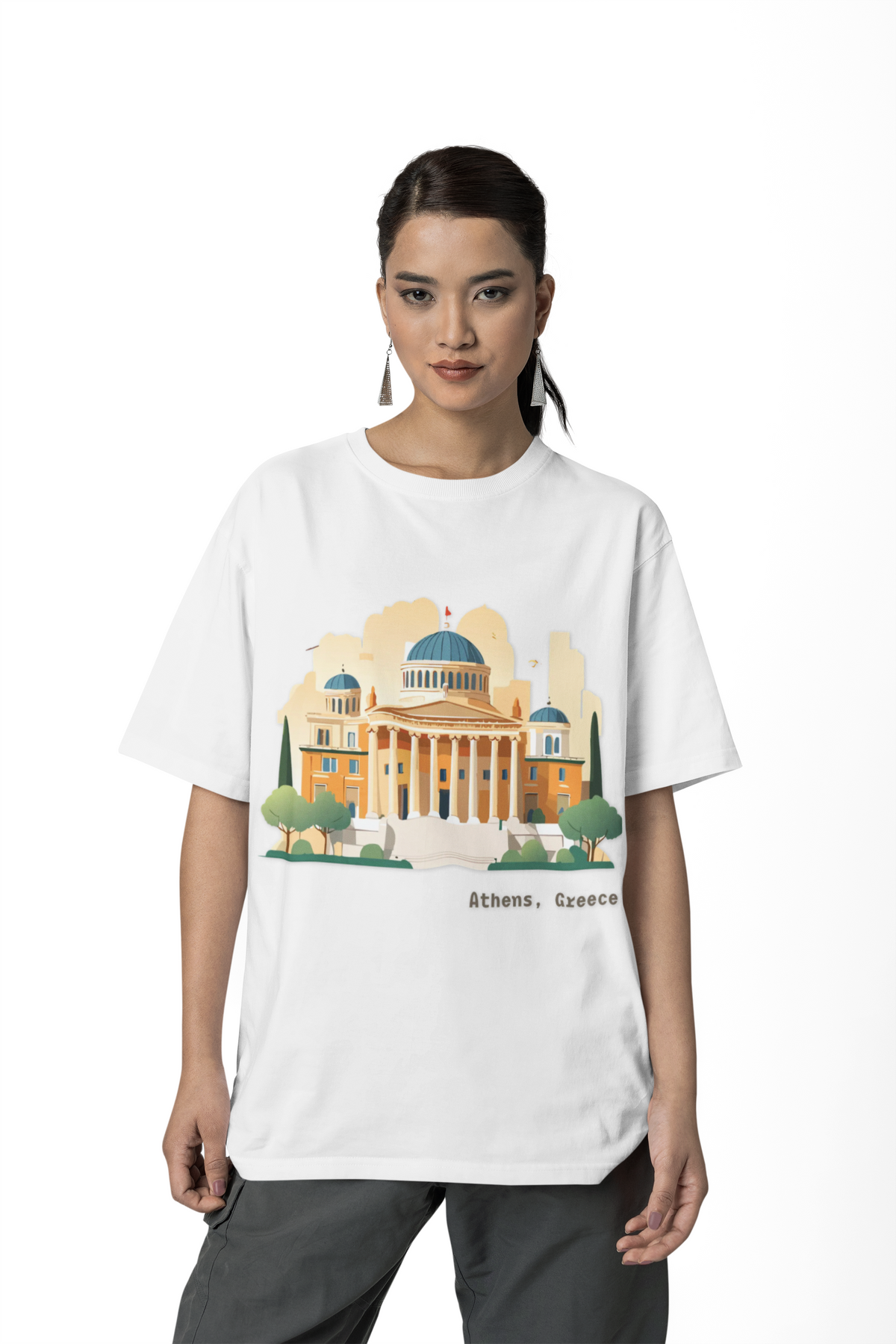 Athens Greece illustration Tee | Historic Parthenon travel souvenir