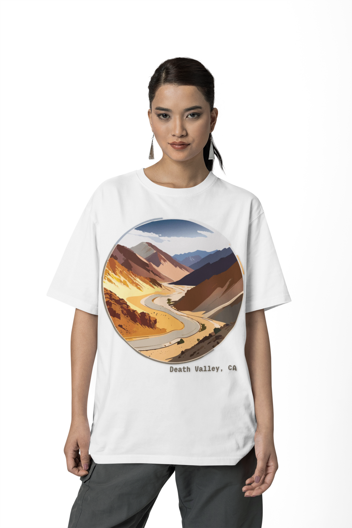 Death Valley Scenic Road Tee | Desert Landscape, California Highway