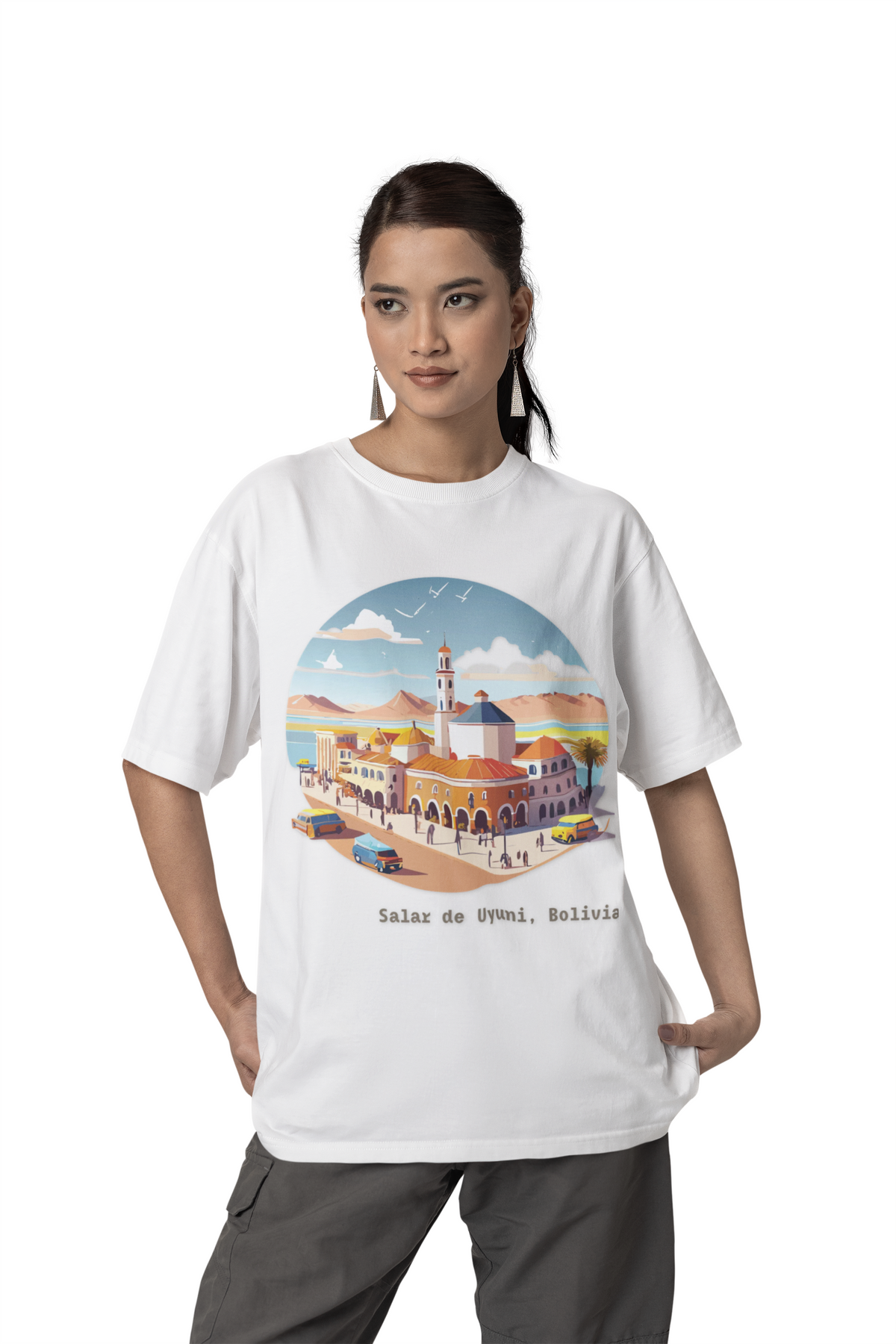 Salar de Uyuni Bolivia landscape T-Shirt | Salt Flats travel tee