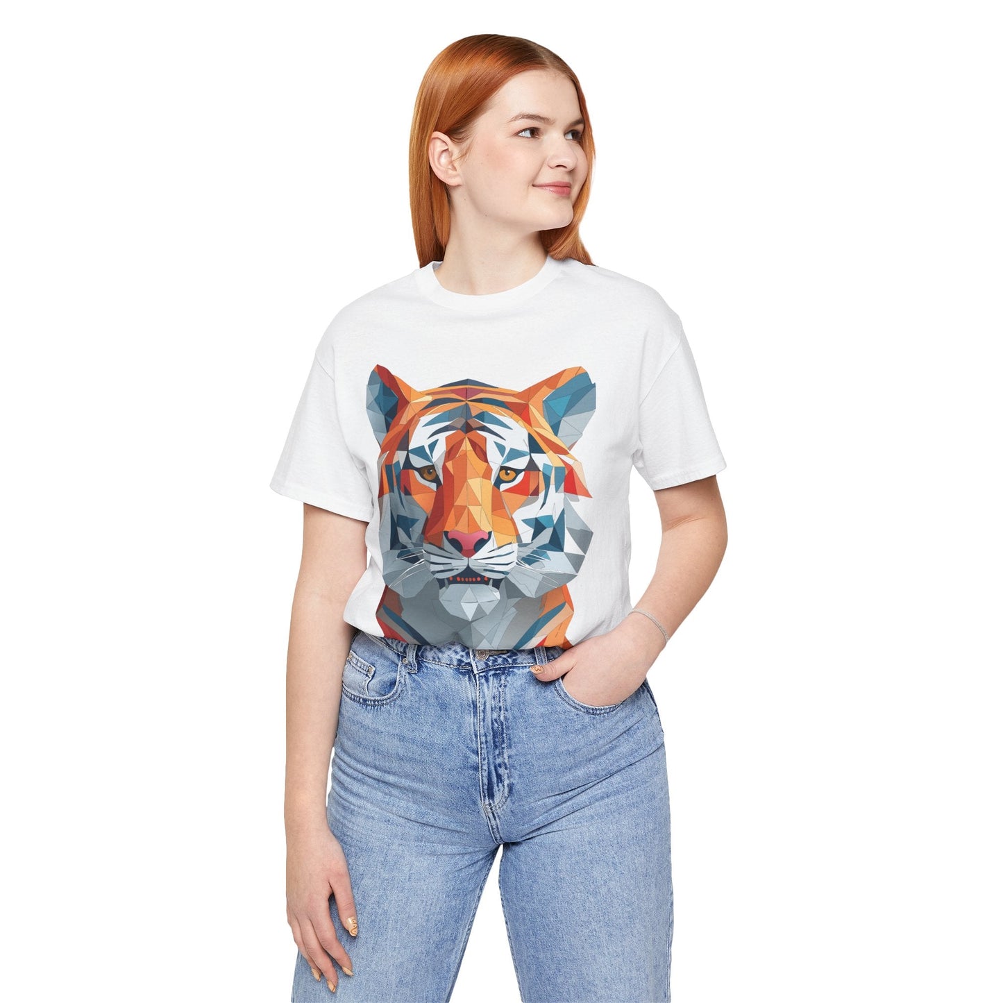 Unisex Animal Shirt With Art Design And Wildlife Theme Short Sleeve Tee For Everyday Wear