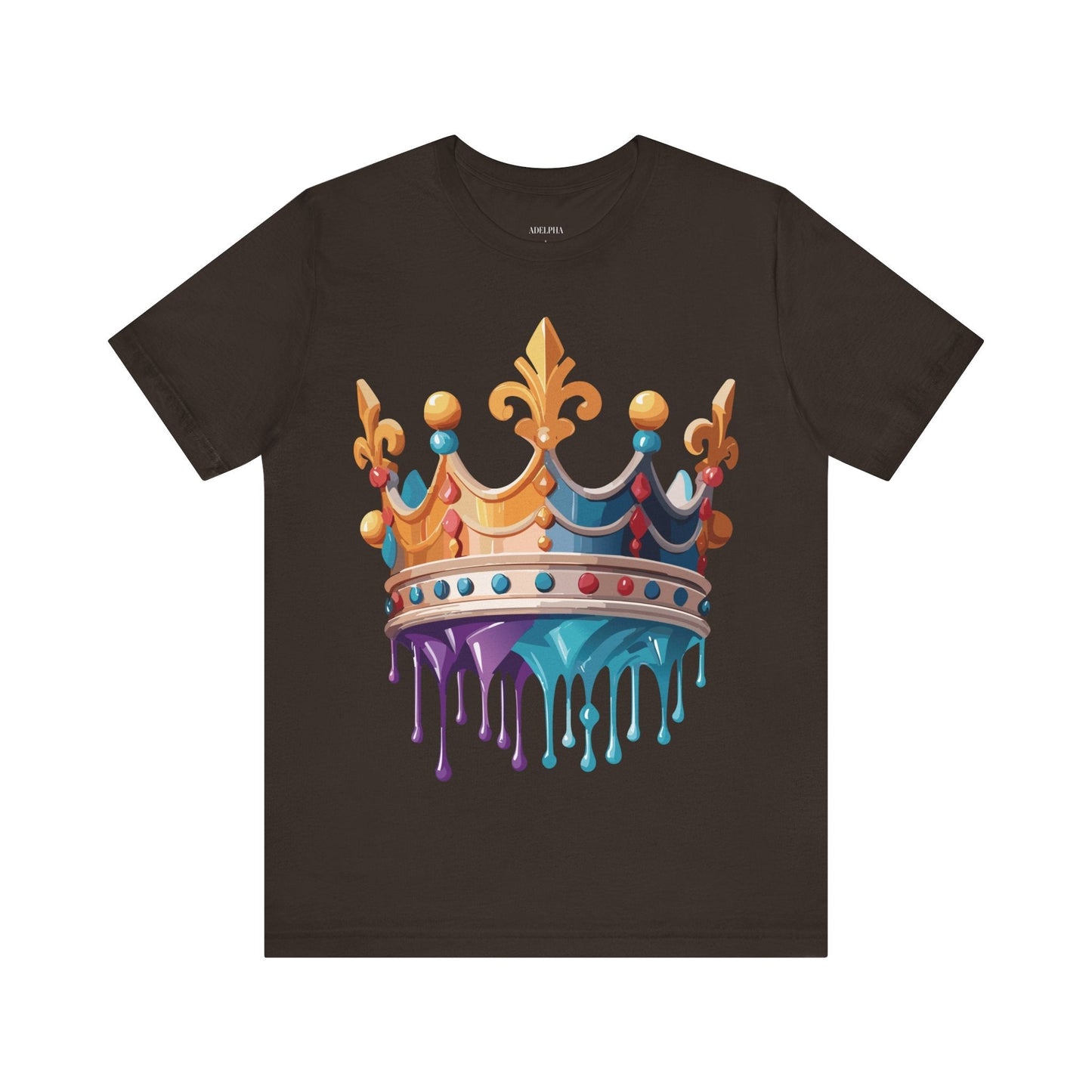 Adelpha Crown Graphic Tee Unisex Vintage Inspired Art Design Short Sleeve Shirt