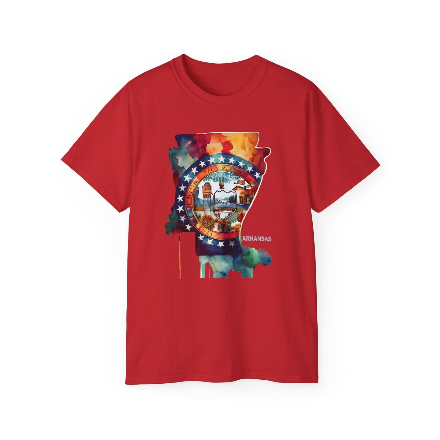 Arkansas Graphic Unisex Cotton T‑Shirt 1