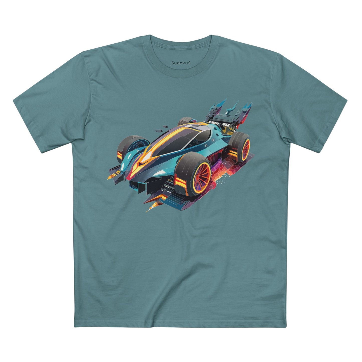 Car Graphic Unisex 100 Cotton Staple Tee 20