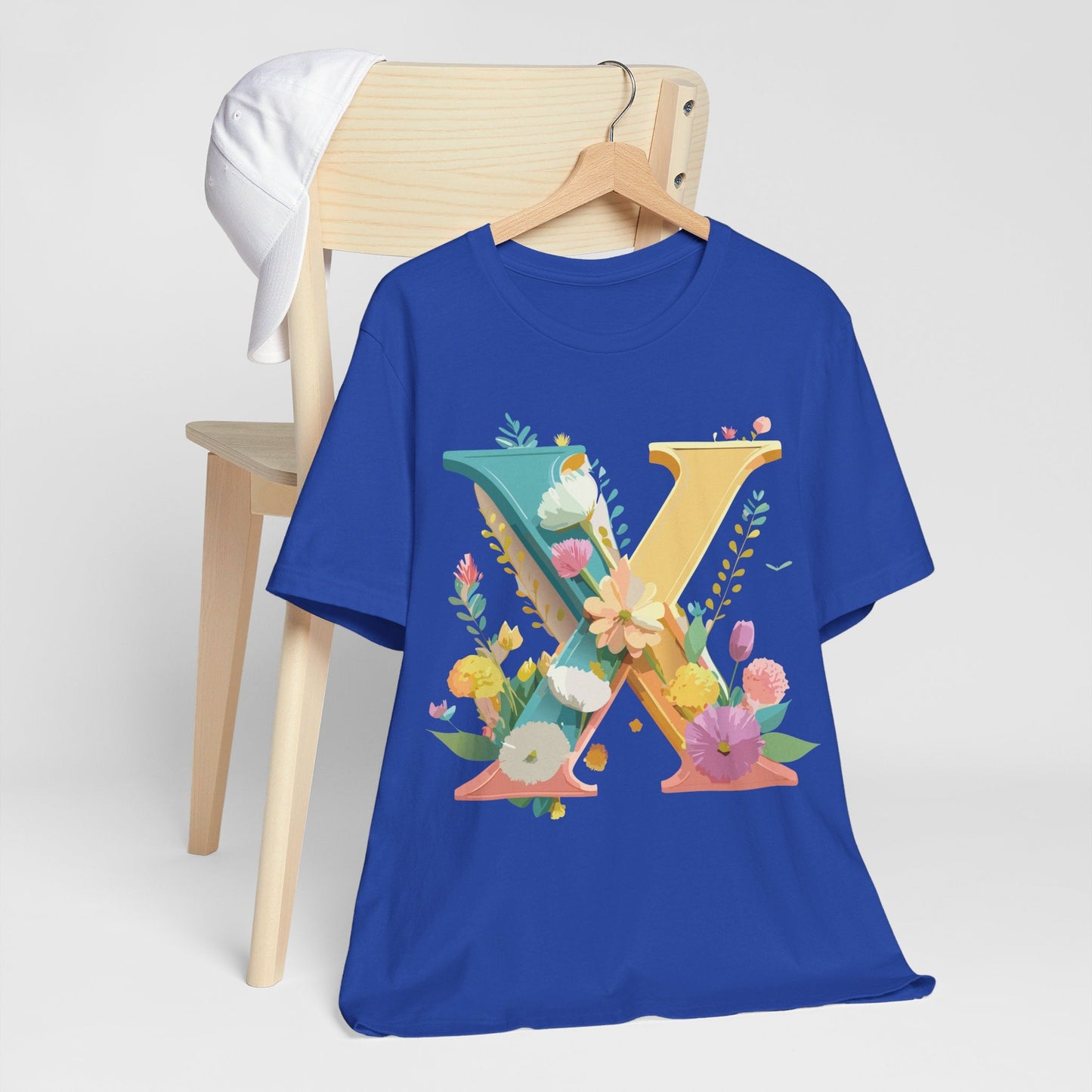 Letter X Shirt Unisex Graphic Tee Adelpha Vintage Inspired Artwork Short Sleeve Edition