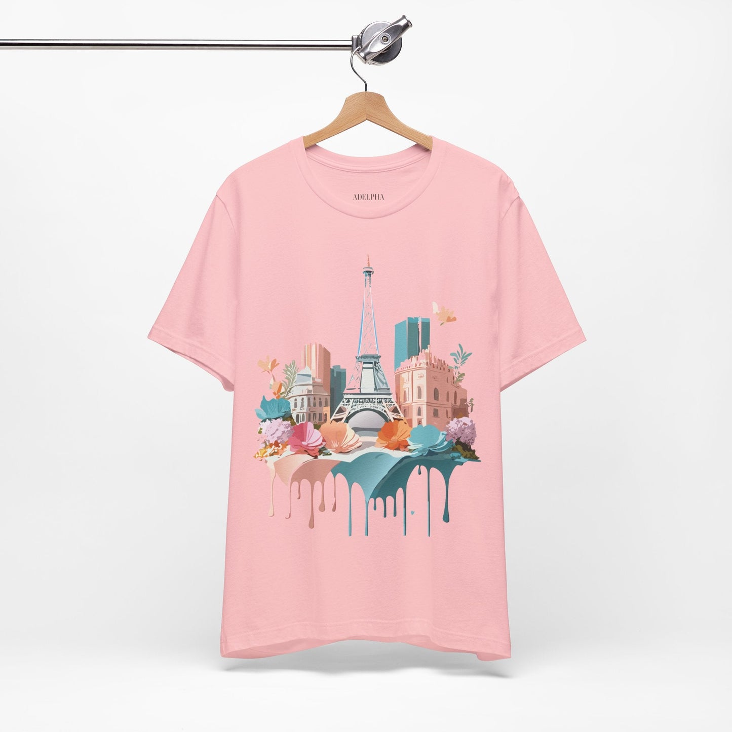 Paris Vintage Inspired Graphic Tee Unisex Short Sleeve Shirt Adelpha Artwork Studio