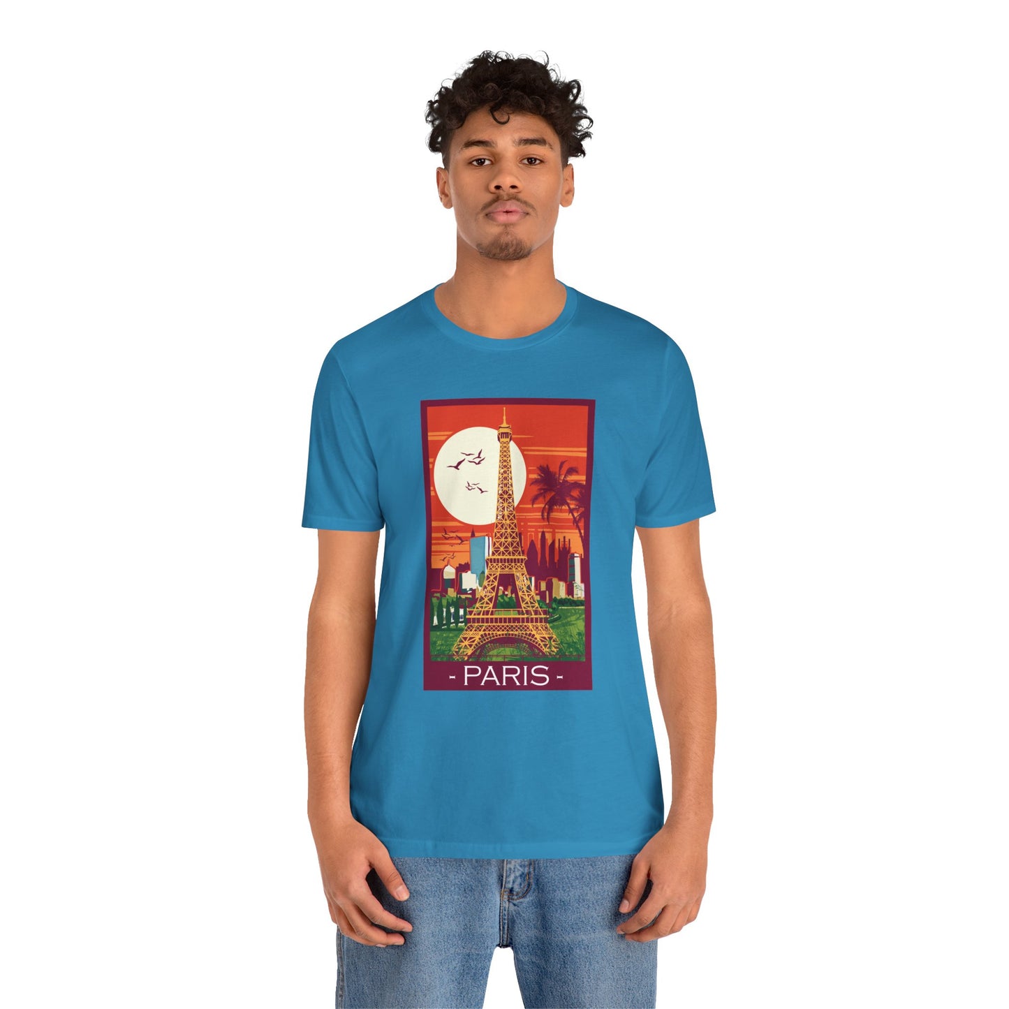 Retro Poster Paris Graphic Design Tee, Paris Shirt, Vintage Tees, Art Design T-Shirt, Graphic Tee, Retro Art Shirts