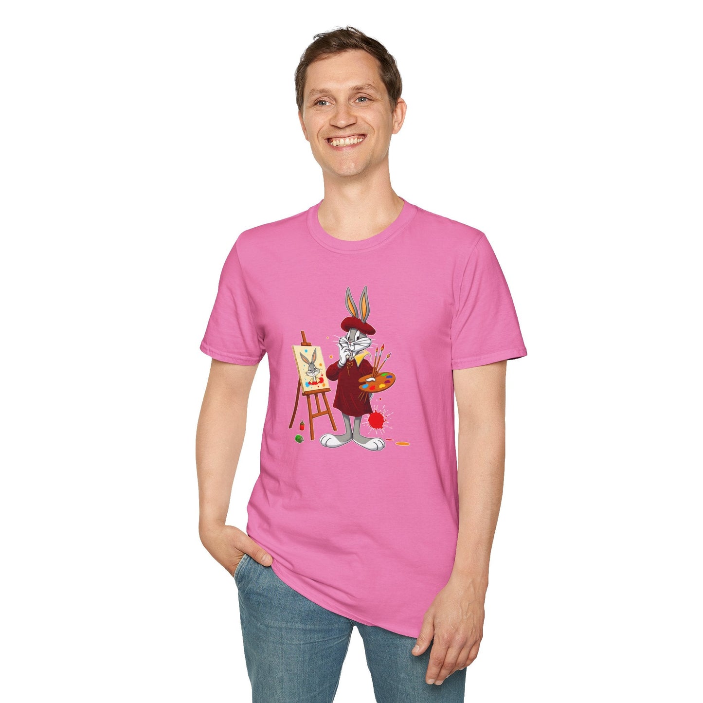 Bugs Bunny Shirt Unisex Cartoon T Shirt Softstyle 64000 Graphic Tee By Gildan Brand