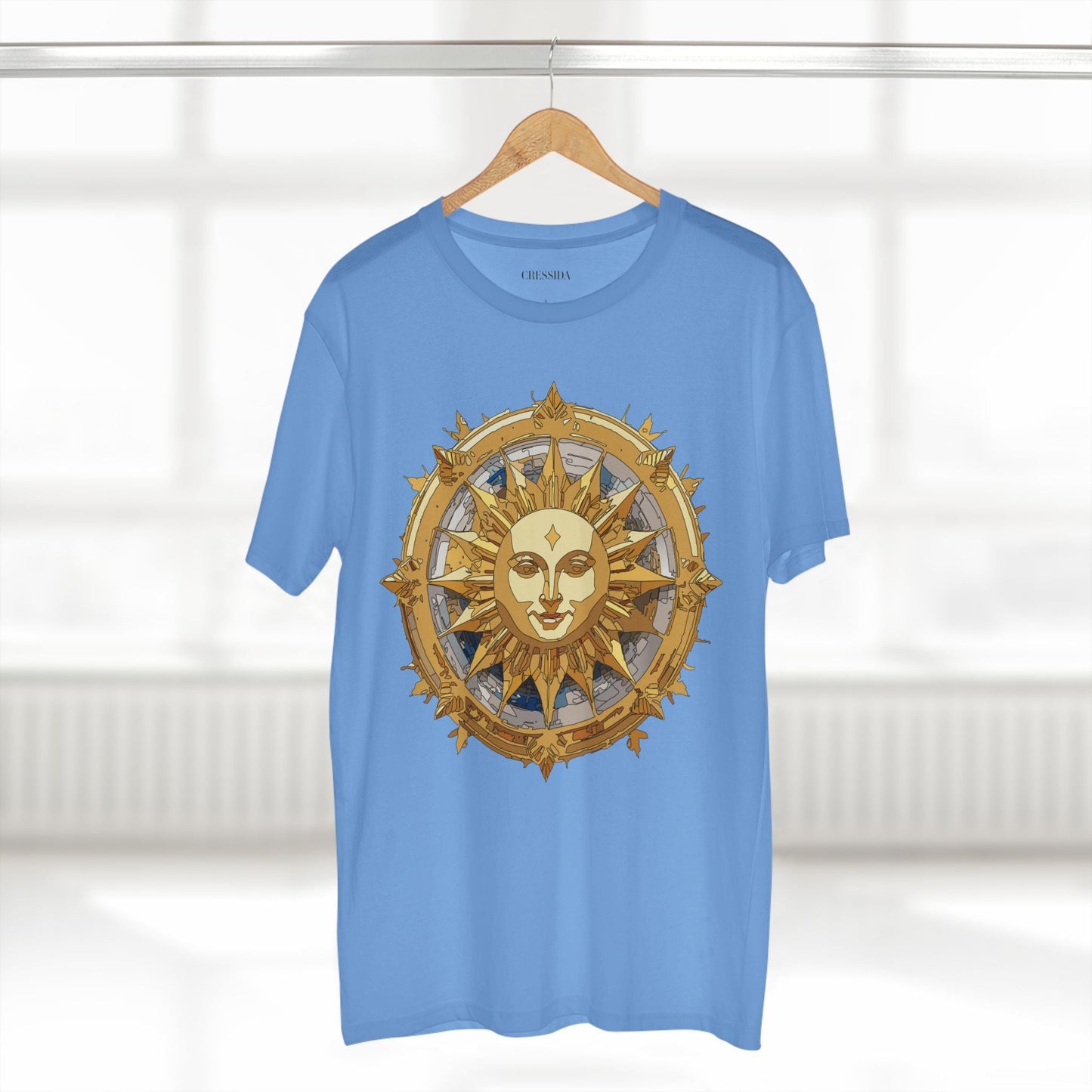 Gold Sun Graphic Unisex 100 Cotton T-Shirt with Golden Art Design 20