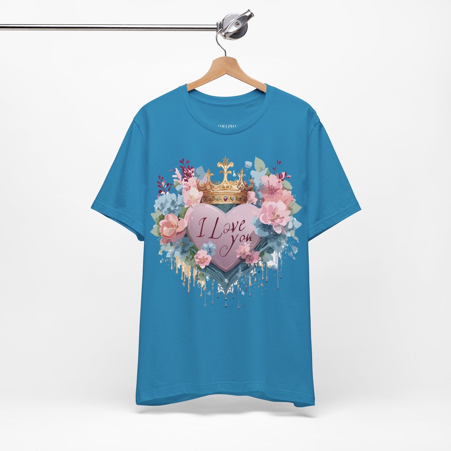 Valentine Graphic Tee Unisex Short Sleeve Jersey Shirt Adelpha Vintage Art Design
