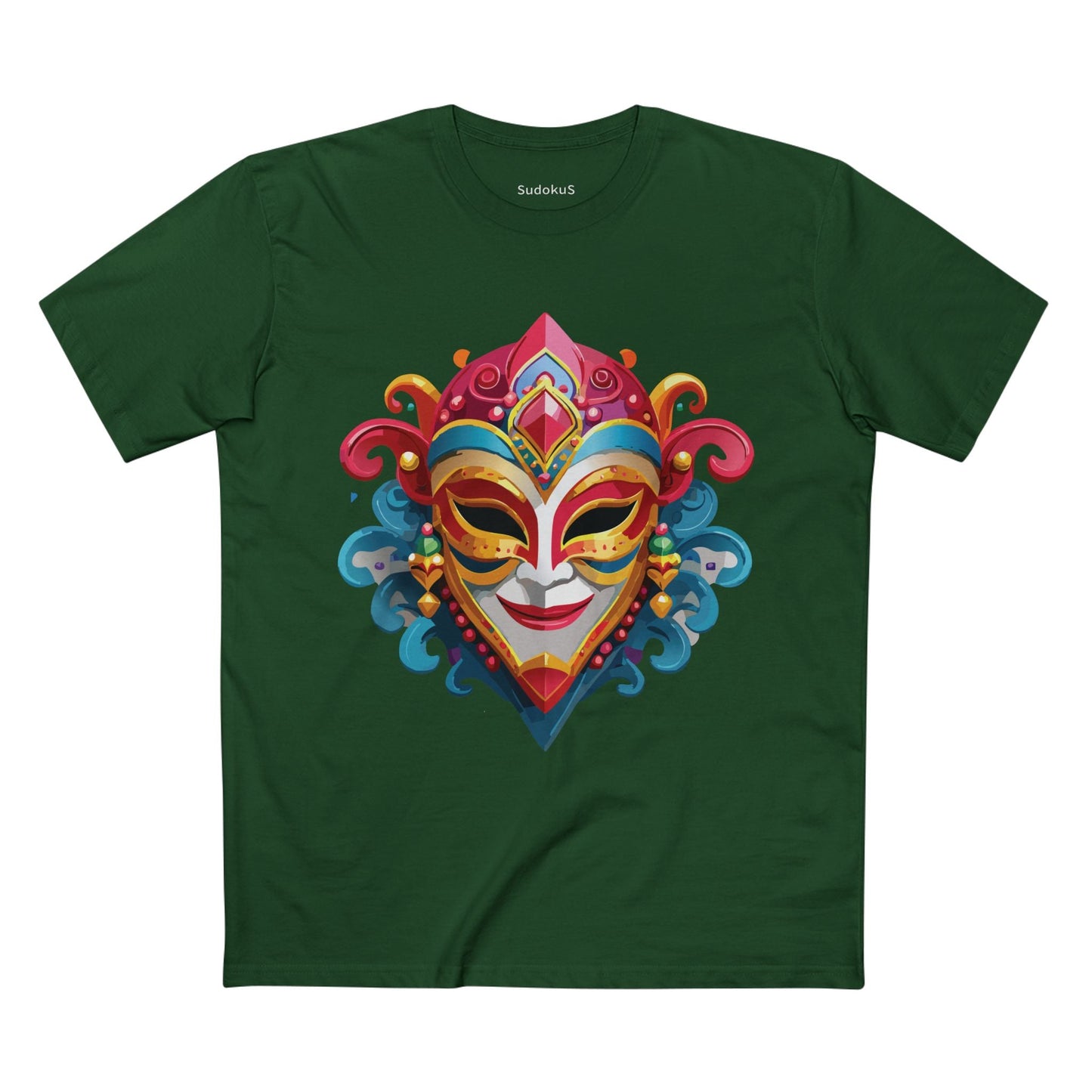 Mask Graphic Unisex 100 Cotton Staple Tee 21