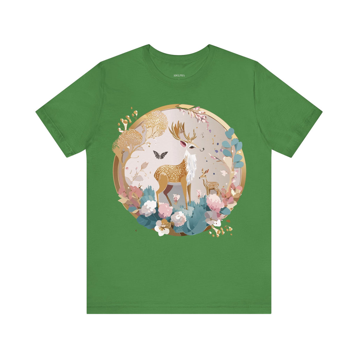 Medallion Graphic Unisex Cotton Bella+Canvas Tee with Art Design d83