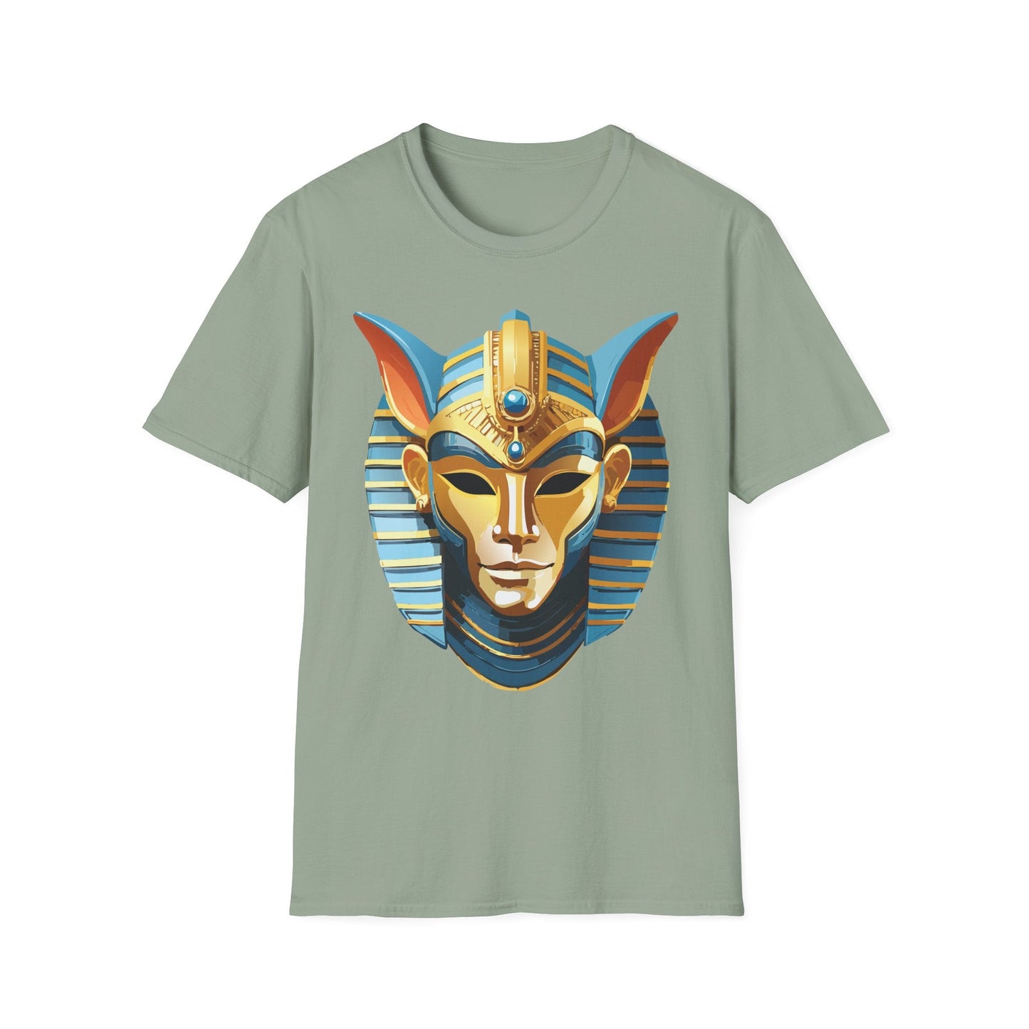 Mask Tee Shirt Unisex Softstyle Cotton Tee With Masquerade Art Design Gildan Softstyle