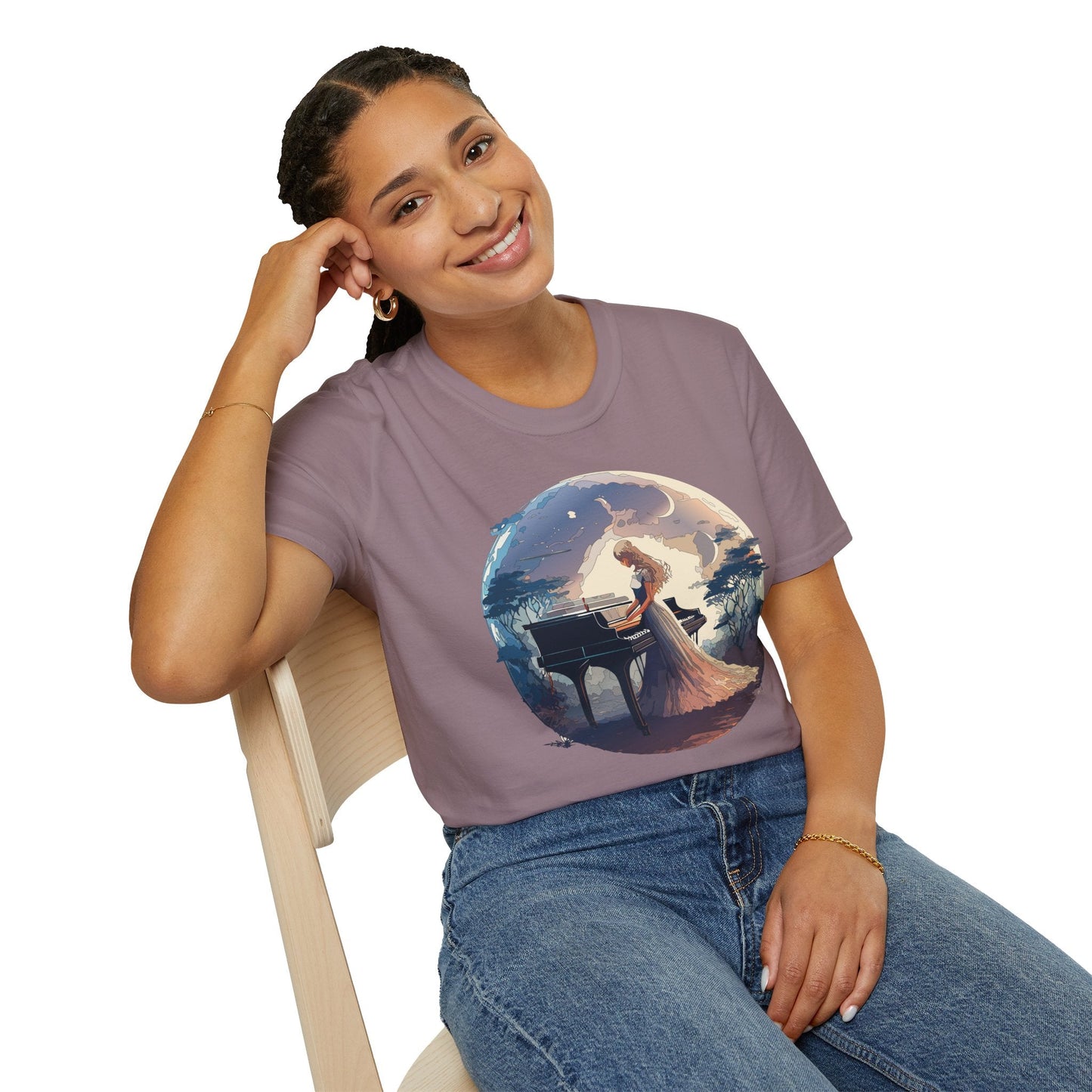Womens Graphic T Shirts Art Design Shirt Unisex Softstyle Gildan 64000 Short Sleeve