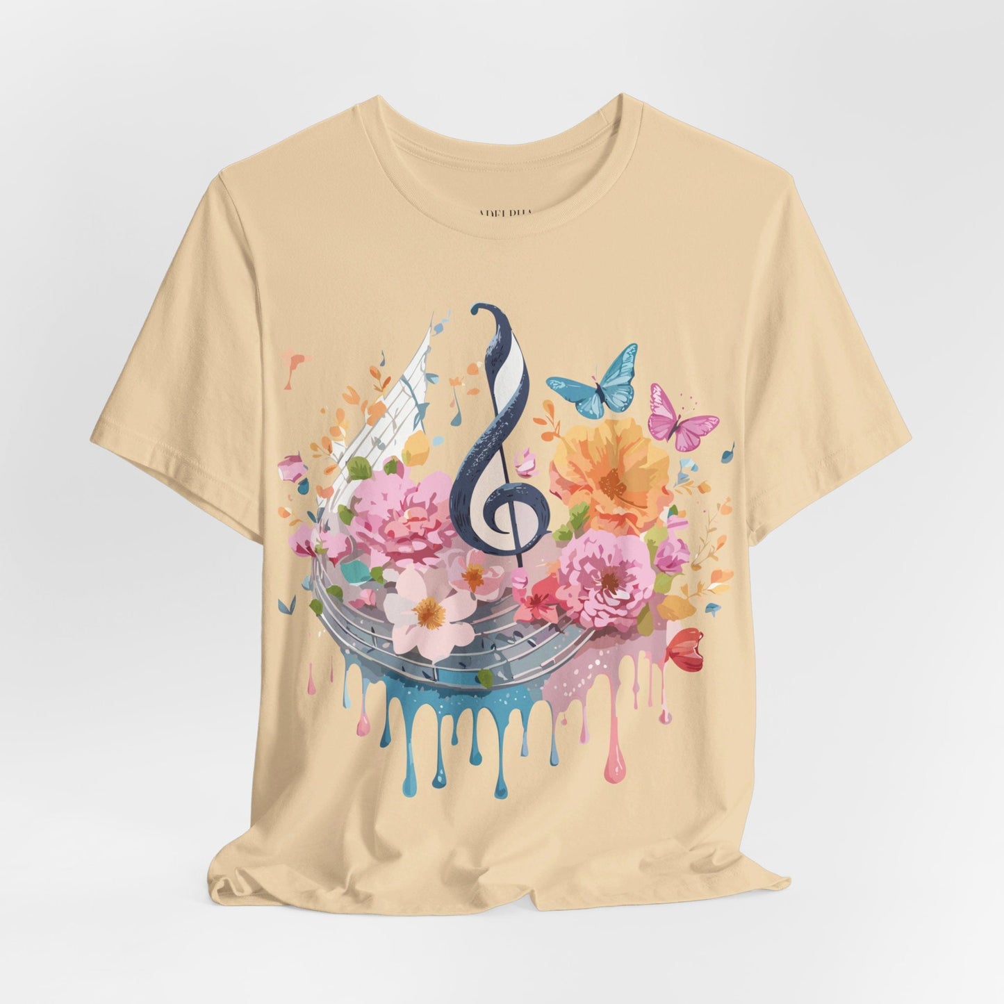 Adelpha Graphic T Shirt Unisex Jersey Short Sleeve Vintage Inspired Artwork Music Tee