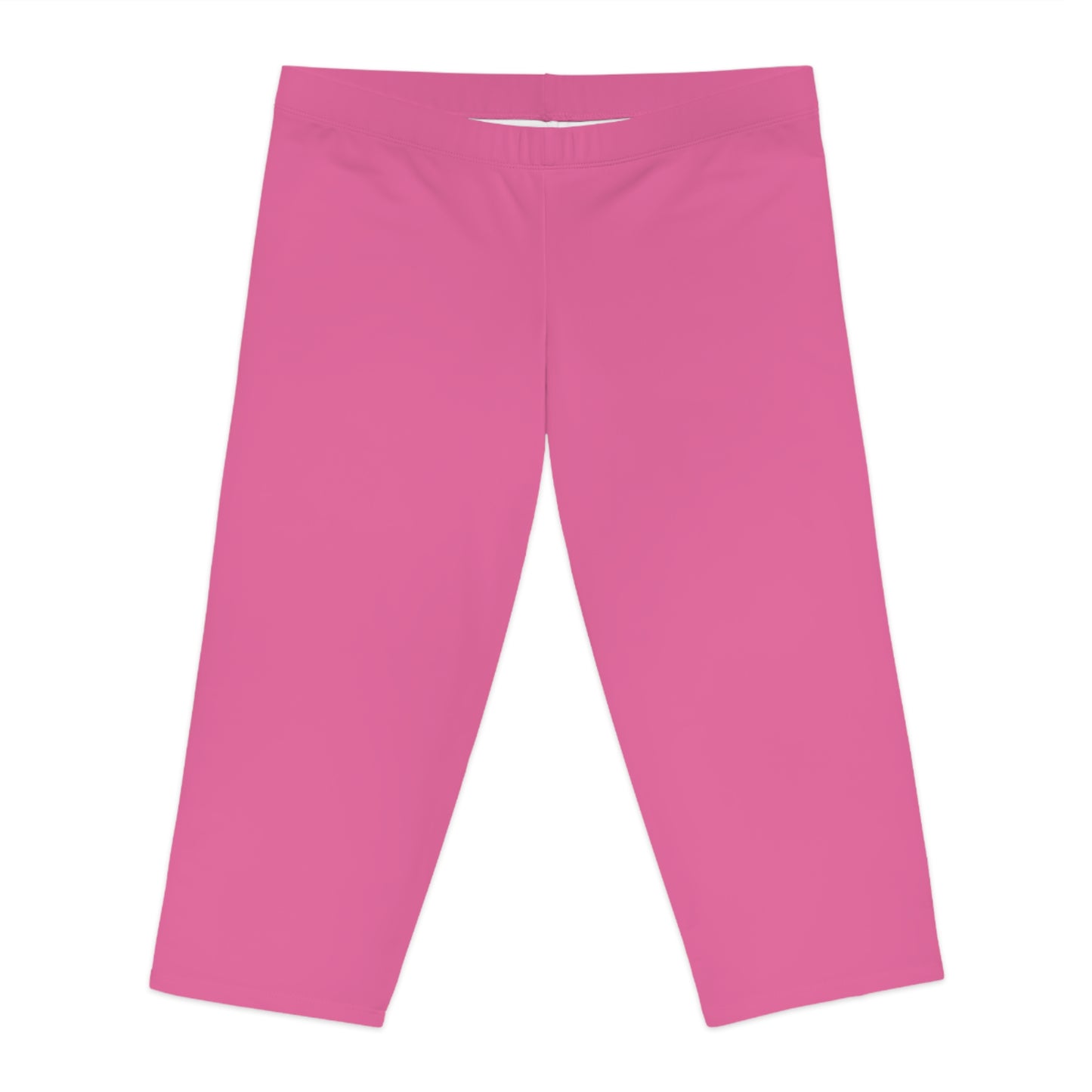 Pink Color Capri Leggings, Pink Capri Leggings 9