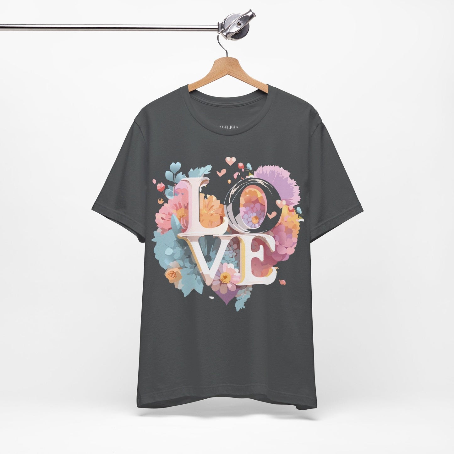 Valentine Graphic Tee Unisex Jersey Short Sleeve Art Design By Adelpha Vintage Artwork