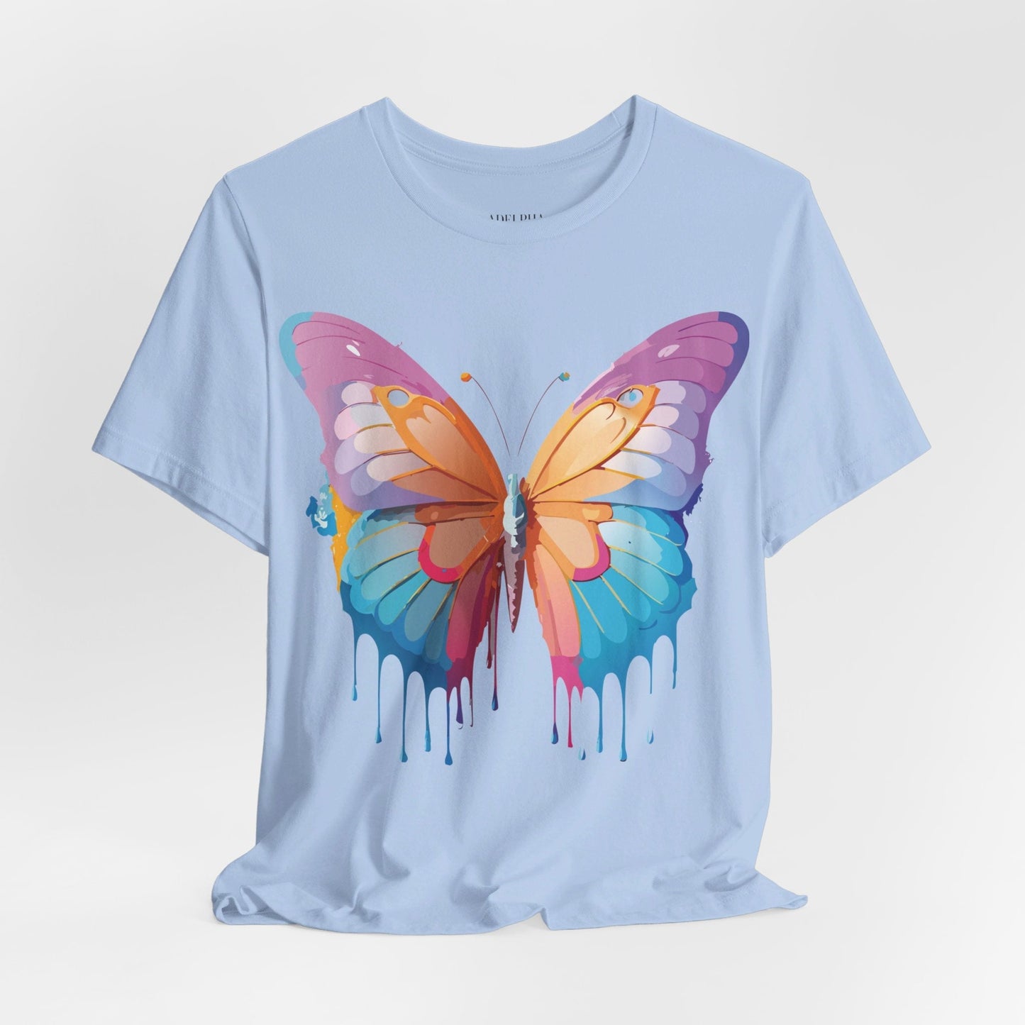 Butterfly Graphic Unisex 100 Cotton Lightweight Vintage Design Jersey Tee 91
