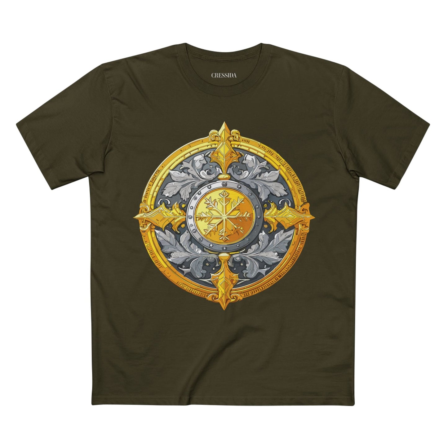 Antique Gold Coin Graphic Design T-Shirt Unisex 100 Cotton With Golden Print Artwork Tee 11