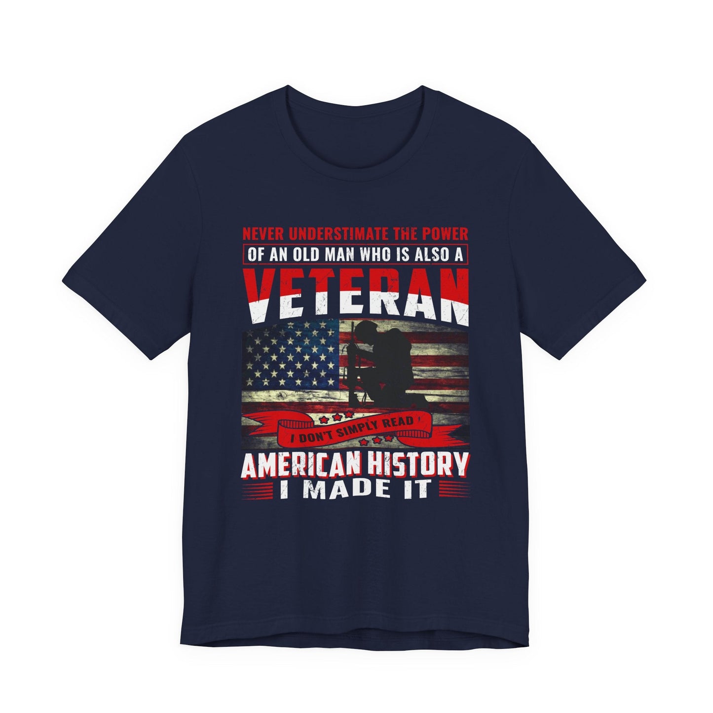 Army Veteran Patriotic Graphic Design Unisex Cotton T-Shirt v32