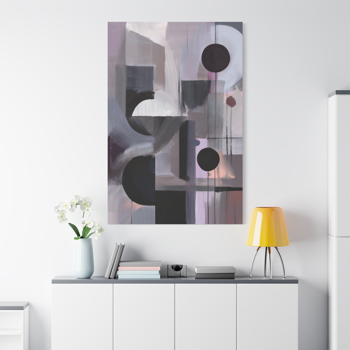 Abstract Geometric Painting Print Canvas 20x24,20x30,24x30 24x32,24x36,30x40 32x48,36x48,40x60 Pine-Wood Inner Frame ABS-46