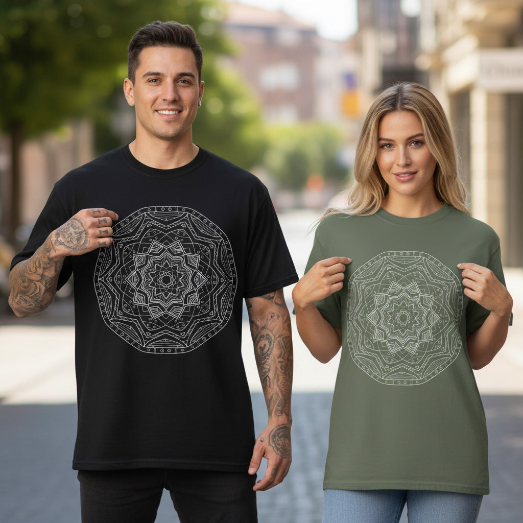 Camiseta unisex con estampado abstracto