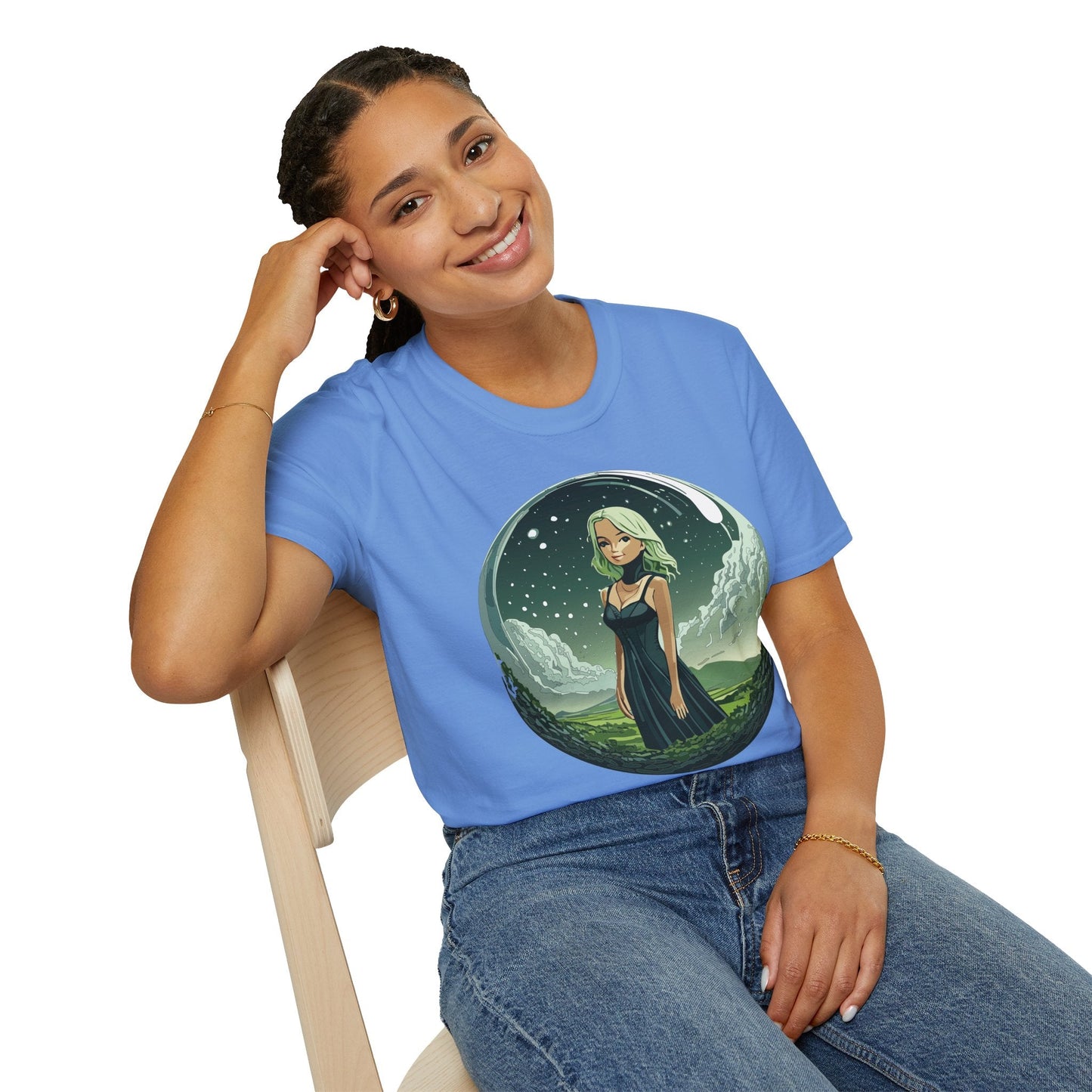 Womens Graphic T Shirt Art Design Tee Ladies Short Sleeve Softstyle 64000 Cotton Ring Spun