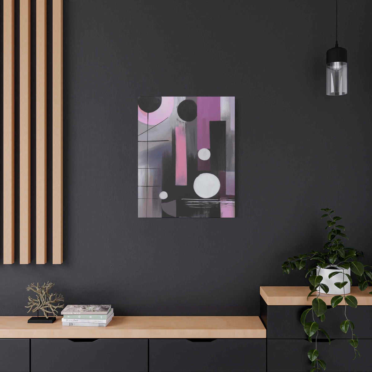 Abstract Geometric Painting Print Canvas 20x24,20x30,24x30 24x32,24x36,30x40 32x48,36x48,40x60 Pine-Wood Inner Frame ABS-44