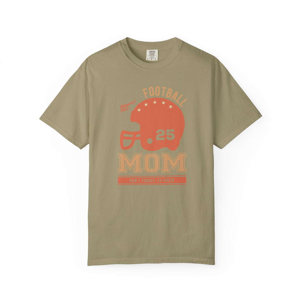 Football Mom T-shirt Mother's Day Mama Tee Unisex Comfort Colors Garment-Dyed Cotton h43