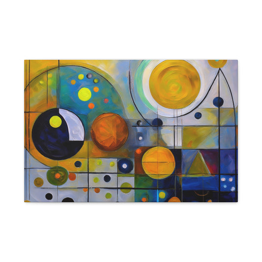 Abstract Oil Painting Print Canvas 24x16, 30x20, 36x24, 48x32, 60x40 Bright Latex Inks, Pine-Wood Inner Frame ABH-33