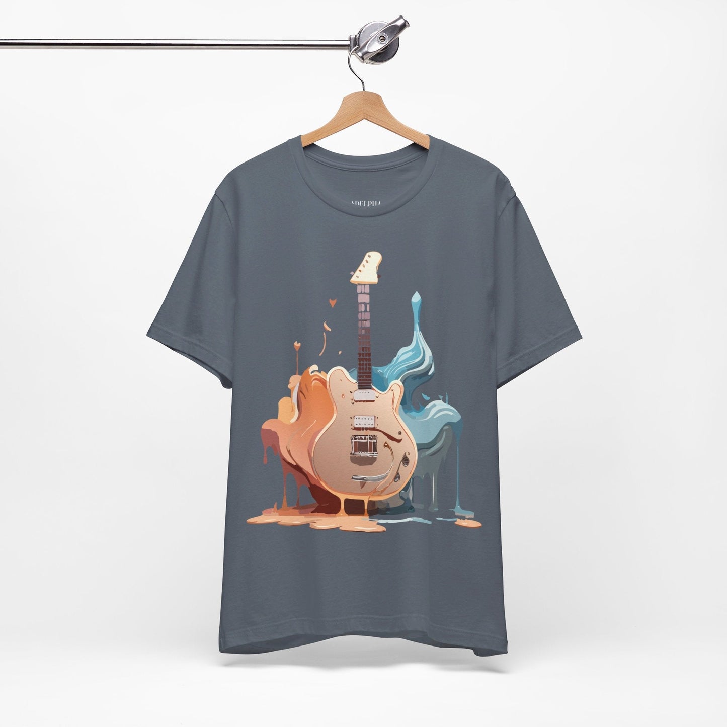 Adelpha Vintage Inspired Graphic Music T Shirt Unisex Short Sleeve Tee For Everyday Wear