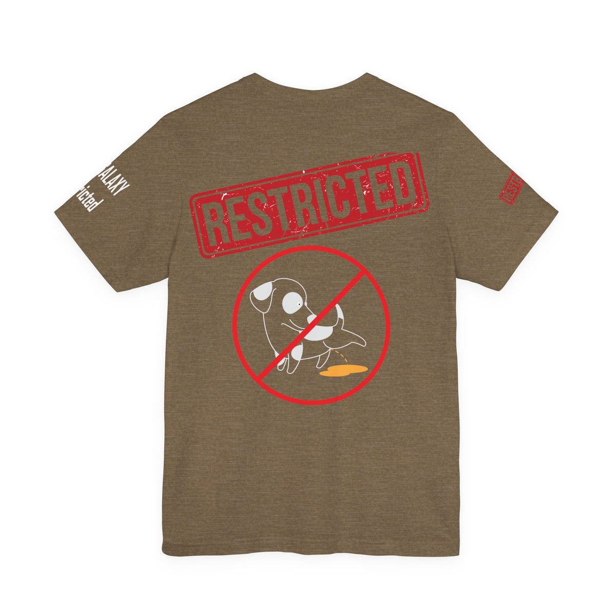 Art Red Stamp Graphic Unisex Cotton Bella+Canvas Tee with Art Design b97