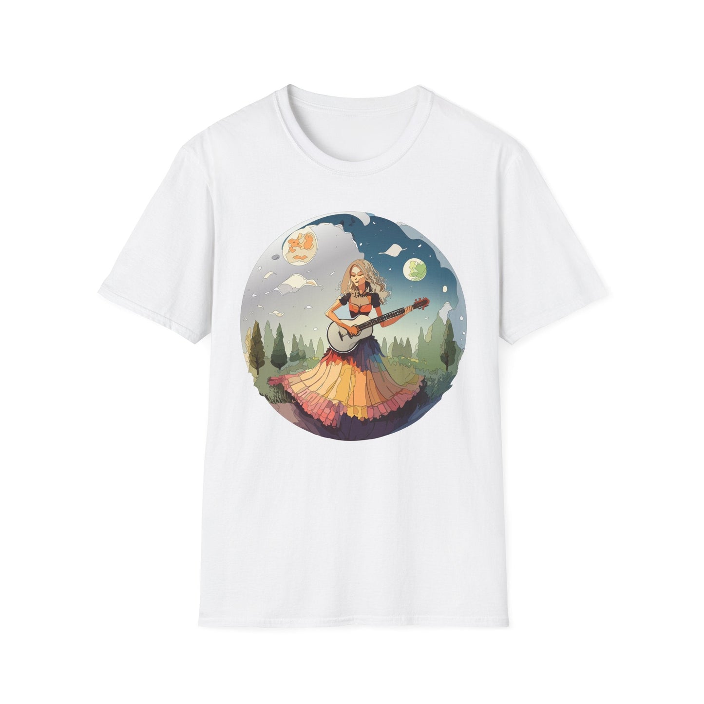Womens Graphic T Shirts Art Design Tee Softstyle 64000 Ring Spun Cotton Comfort Everyday