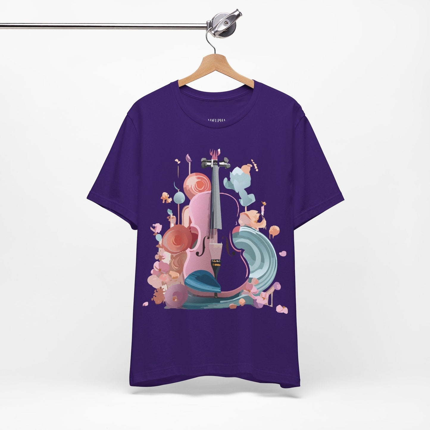Adelpha Music Graphic T Shirt Unisex Short Sleeve Tee Vintage Inspired Artwork Edition