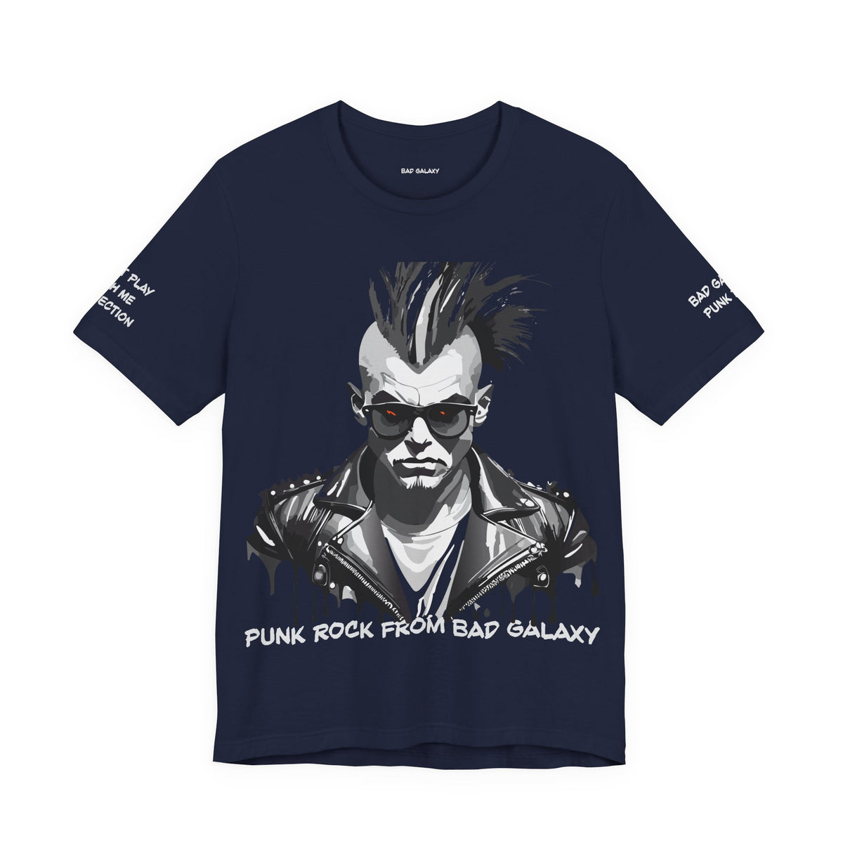 Punk Rock Graphic Unisex Cotton Bella+Canvas Tee with Art Design b33