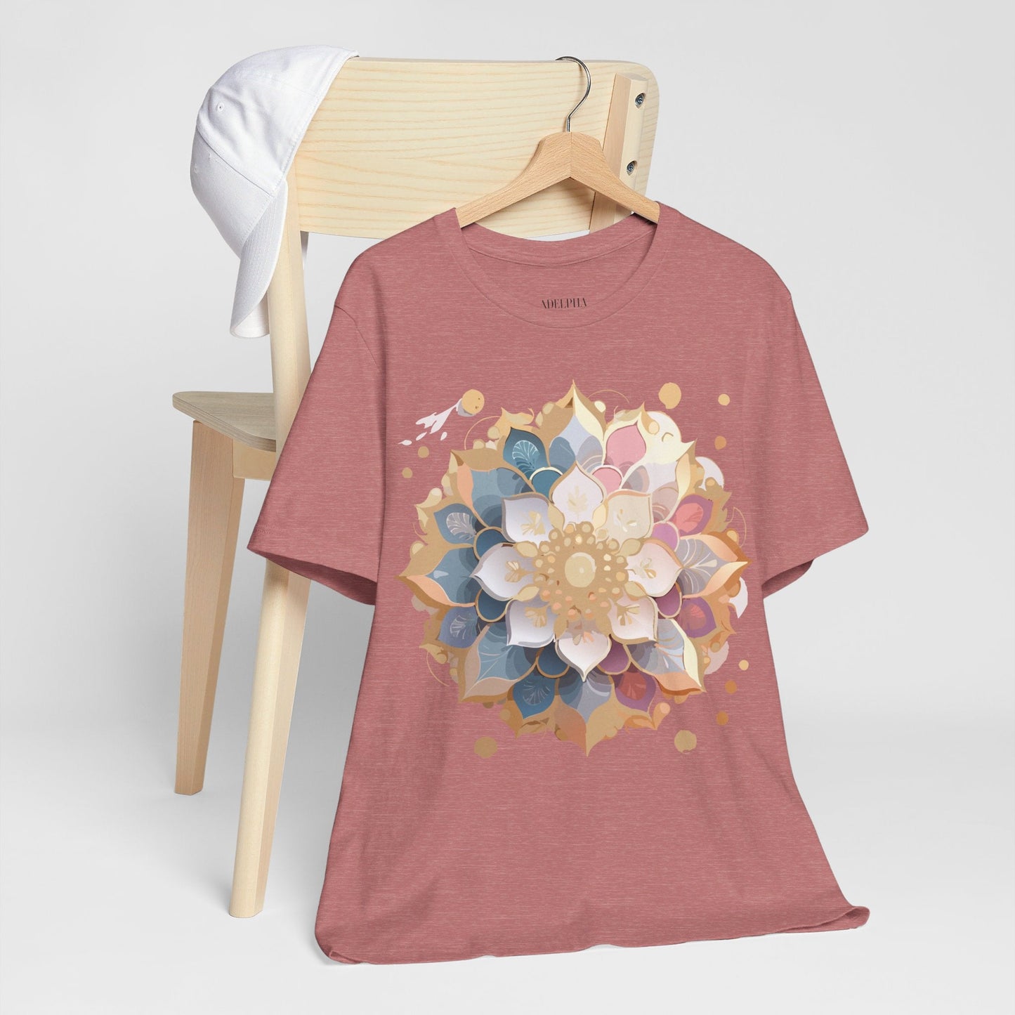 Mandala Graphic Tee For Men And Women By Adelpha Unisex Short Sleeve Art Design Shirt