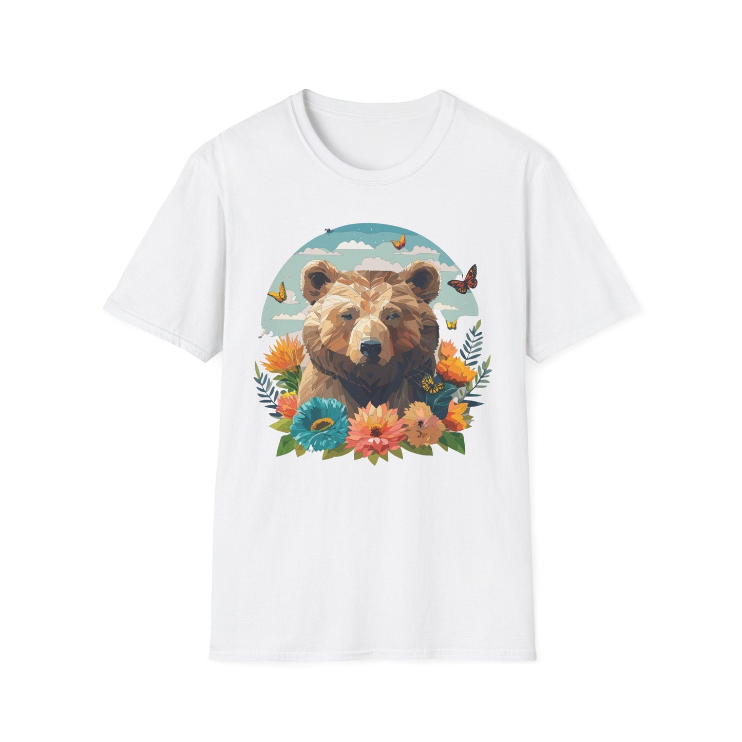 Bear T Shirt Unisex Teddy Bear Tee Softstyle 64000 One Hundred Percent Ring Spun Cotton Short Sleeve