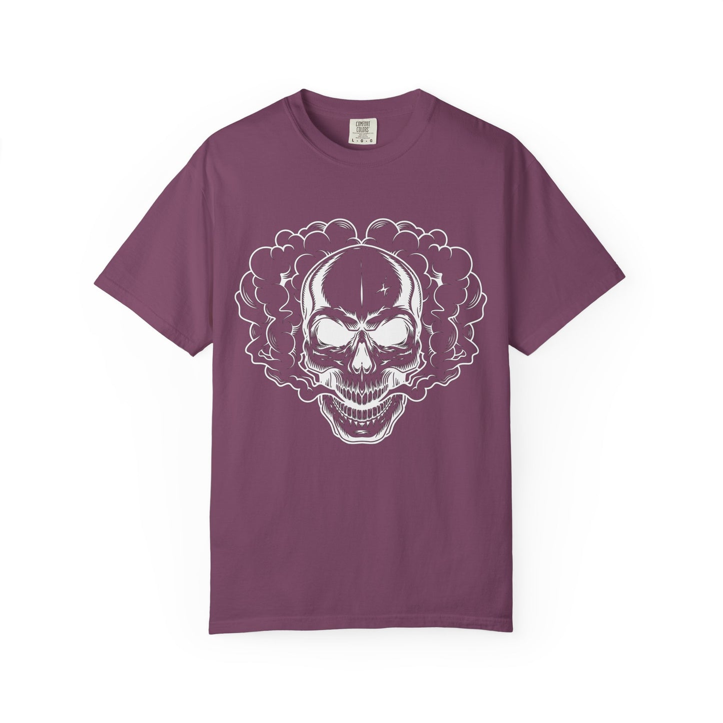 Camiseta unisex de algodón con calavera 
