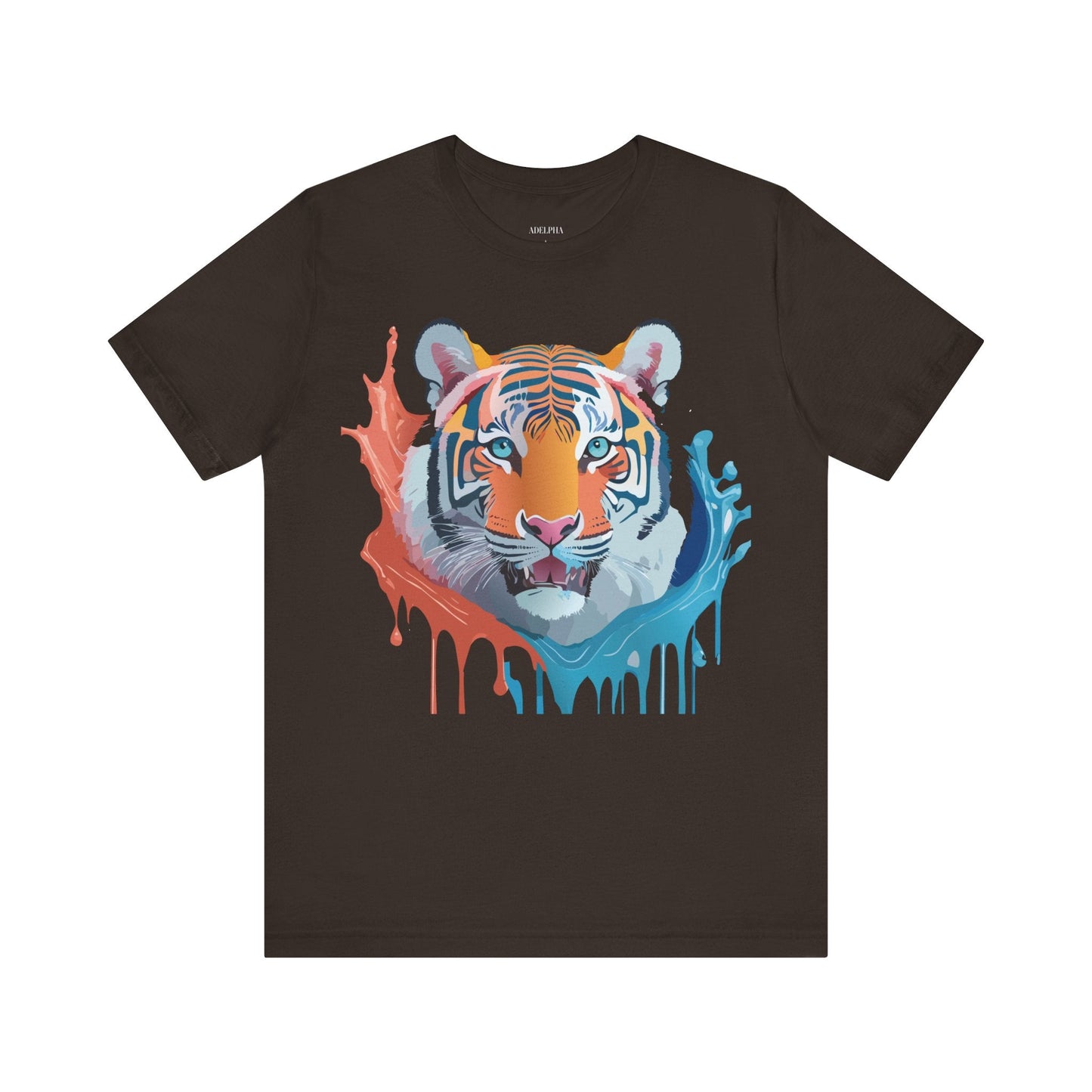 Tiger Graphic Tee Unisex Jersey Short Sleeve With Vintage Inspired Artwork By Adelpha