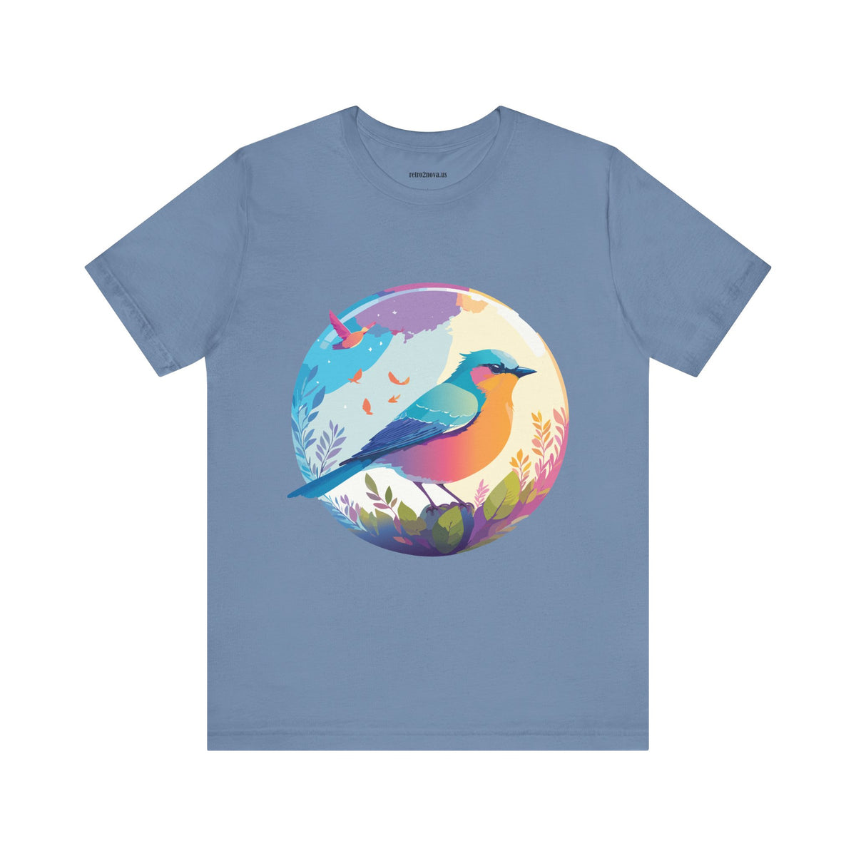 Bird Graphic Unisex Cotton Bella+Canvas Tee with Animal Design ab2