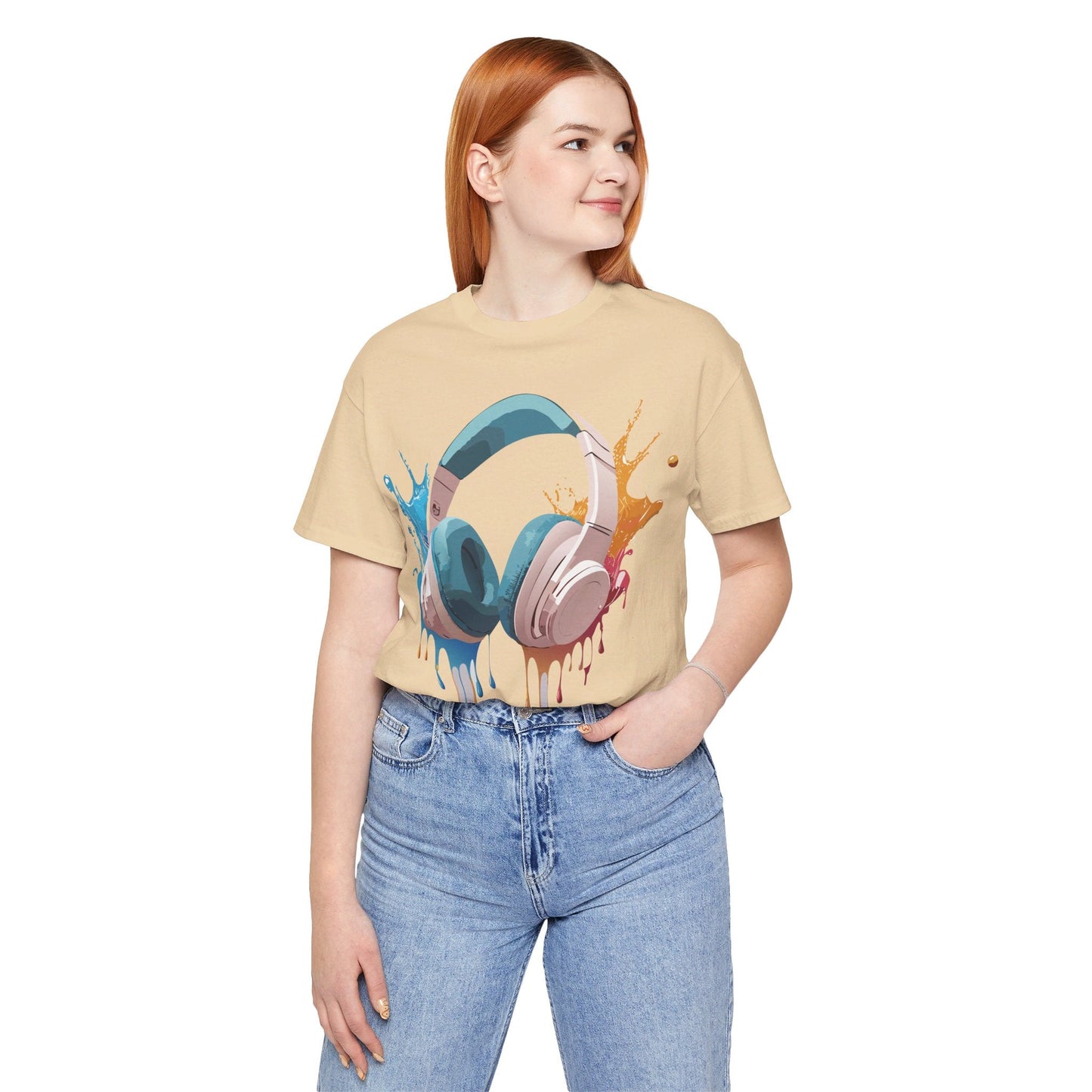 Music Graphic T Shirt Unisex Jersey Short Sleeve With Vintage Inspired Artwork Adelpha