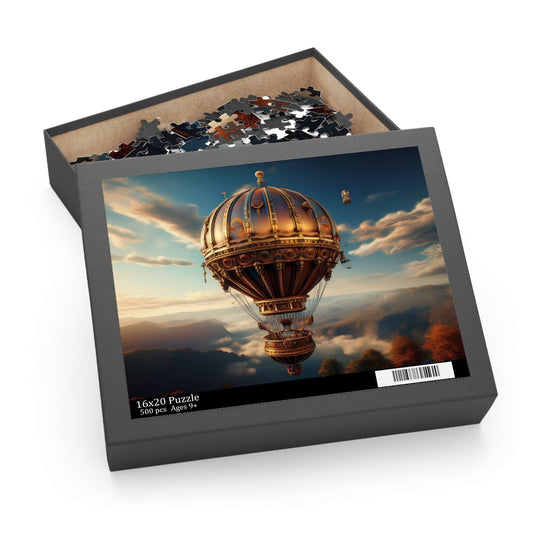 Hot air balloon Puzzle 500-Chipboard Pieces in Box | Kids Puzzles Size: 16" x 20",  Ages 9+ and Family pn51