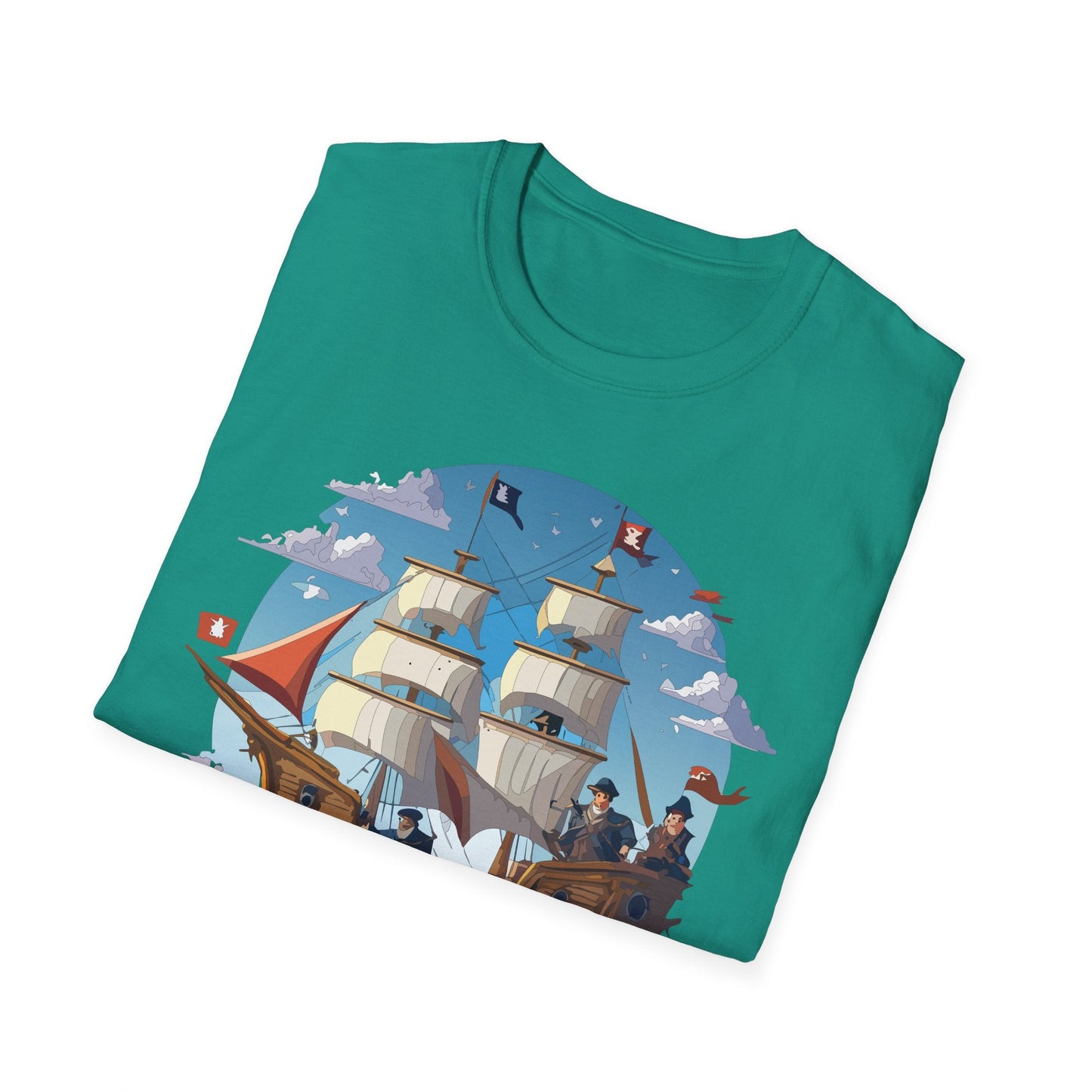 Ship T Shirts Frigate Vessel Tee Unisex Gildan Softstyle 64000 100 Percent Cotton