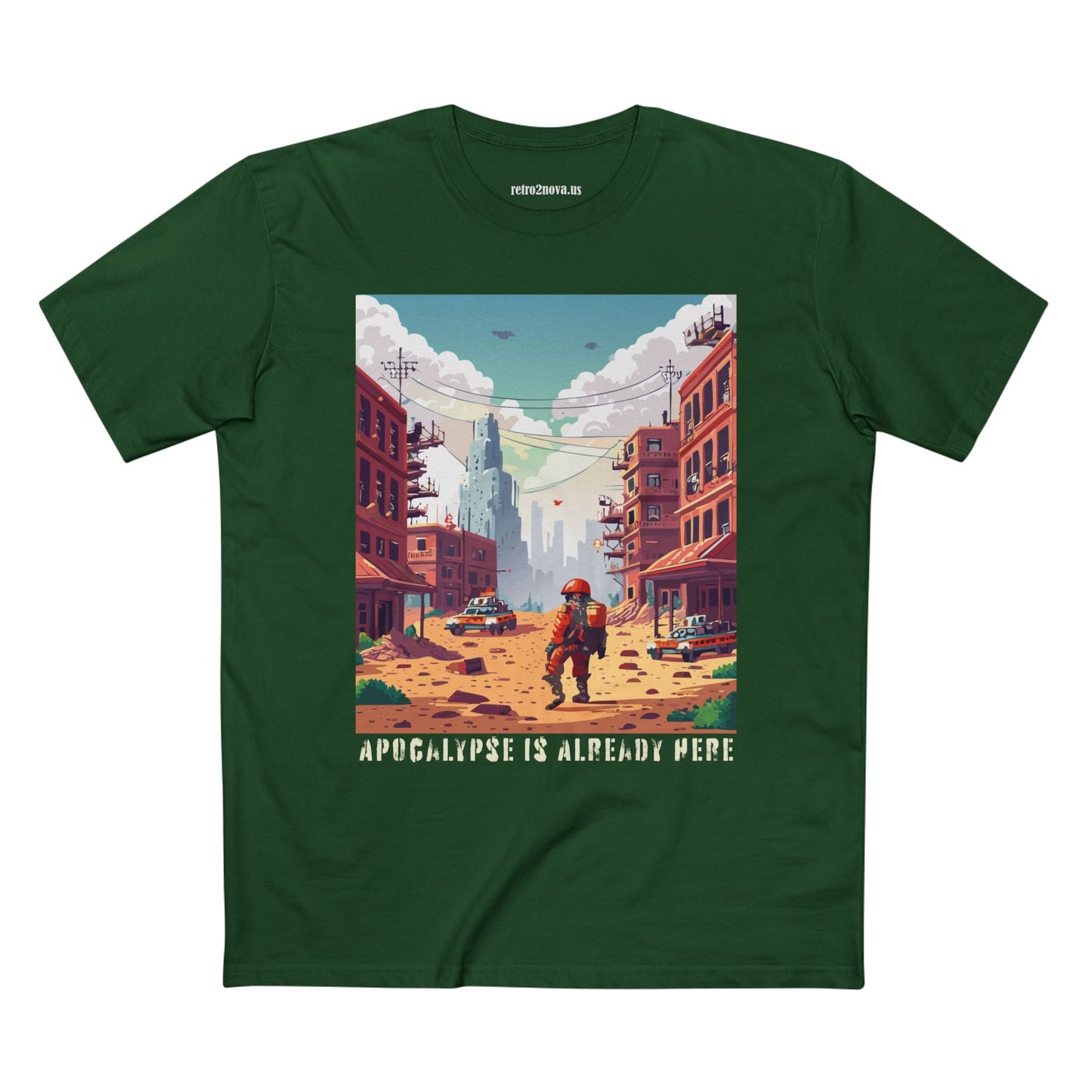Cataclysm Doomsday Shirt Unisex Premium Cotton Tee With Original Art Design Retro2Nova